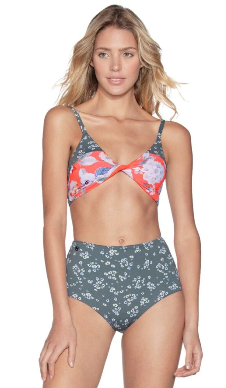 Maaji Bouquet Multicolor Twister 4 Way Reversible Bikini Top